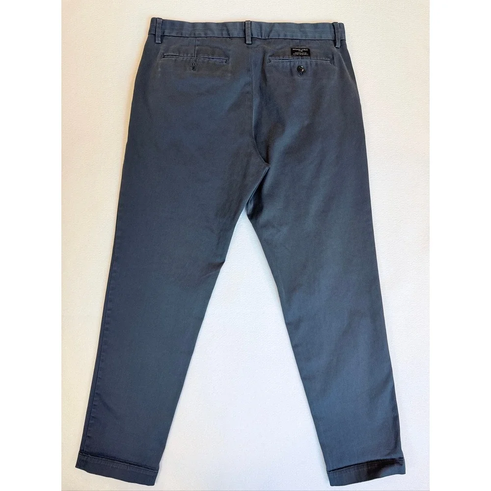 Banana Republic Mason Athletic Tapered Pants Mens 35x32 Bluish Gray Chino
